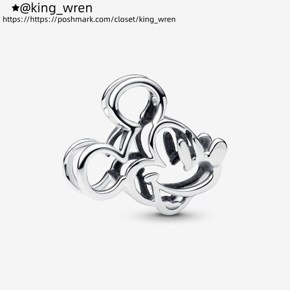 Pandora Disney Mickey Mouse Openwork Charm - Picture 1 of 6